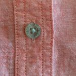 Eddie Bauer  Linen Blend Vented Roll Tab Sleeve  Breast Pocket Button Up Pink XL Photo 2