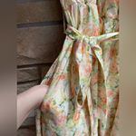 Ivy City Co faux wrap Lyra Midi Dress Yellow Floral Print Cottagecore size 2 Photo 7