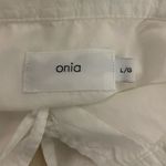 ONIA  Dress Swim Coverup White Long Sleeve 100% Cotton Size Large Photo 3