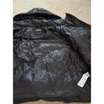 ZARA  Black Shiny Faux Leather Puffer Jacket Photo 2