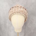 Brown Cable Knit Y2K Vintage Hippy Unisex Cottage Boho Bucket Beanie Cap Hat Photo 1