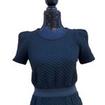 Sandro Puff Shoulder Quilted Mini Dress Photo 2