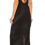 Resa River Dress in Black Large New Womens Lbd satin Long Slip Gown Lg L Revolve Photo 1