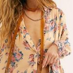 Free People  Hold On To Me Floral Top Coral Size XS Photo 0