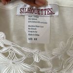 Silhouettes  Sleeveless Cream Lace Top Size 6X Photo 3