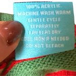 Namasleigh Yoga Santa Christmas Sweater Green Red Unisex Size Large Photo 4