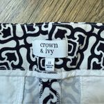 Crown & Ivy Black and White Scalloped Shorts Photo 3