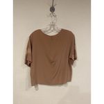 COS Shirt Womens 4 Beige 100% Silk Sheer Kimono Sleeve Boxy Top Blouse Photo 5