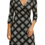 Laundry by Shelli Segal  Black Gray Dress Size 6 Photo 0