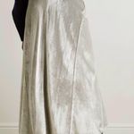 Vince Skirt Purl Edge Velvet Midi Skirt in Gold/ Silver Sz 10 NWT Holiday Photo 1