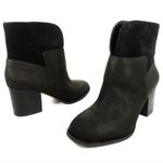 Nine West  Dale Black Nubuck Ankle Booties 8 Photo 0