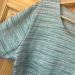 Alfred Dunner  textured metallic pastel floral knit top size large Photo 2