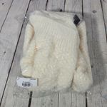 Area Stars Leila Sweater in Ivory M NWT Mock Neck Chic Faux Fur Fringe White Size M Photo 6
