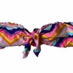 Victoria's Secret  pink strapless chevron bikini swim top Size Small Photo 4