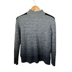 Athleta  Sunset 100% Merino Wool Grey Ombre Mock Sweater Size S Photo 2