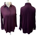 Donna Karan DONNA KARANCold Shoulder Stretch Silk Blou… Photo 3