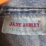 Jane Ashley  L Tie Dye Denim Jeans Button Down Short Sleeved Top Photo 4