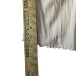 Old Navy  White Ribbed Tank‎ Top Women's Medium Sleeveless Casual Ruched Photo 6