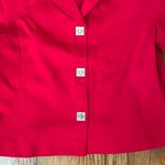 Tommy Hilfiger ‎ 3 “button” Cropped Blazer Red Size 6 business causal preppy Photo 5