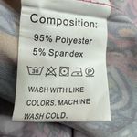 NWT Aumora Women's Shift Dress Floral Paisley Print V Neck Mini Dress Purple Size L Photo 3