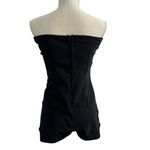 OPEN Collection Romper Womens Sz M Black Strapless Back Zipper Cuffed Minimalist Size M Photo 1