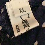 Coeur de Vague Size XL Navy Polka Dot Sleeveless Ruffle Maxi Dress. Preloved Blue Photo 5