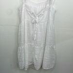Altar'd State Altar’d State White Ruffled Strap Tired Dress cotton size Large Photo 6