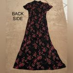 Charm, elegant cheongsam Floral Black and Pink Maxi Dress Size Small Photo 1