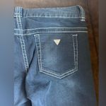 Guess Los Angeles Wide Leg Dark Low Waist Blue Jeans Sz 29 Photo 6