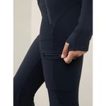 Athleta Size 2P Headlands Hybrid Cargo High Rise Tight Navy Blue Size 2 Petite Photo 2