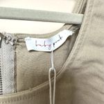 Dress Small Midi Sleeveless Color block Patchwork Neutral Zip Up Photo 1