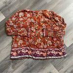 One World Farmers Market By  Floral Blouse Boho 3X Plus Photo 5
