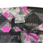 FILA  Running Black Pink Gray White Geometric Pattern Athletic Leggings XS Photo 8