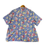 Bobbie Brooks Blouse Short Sleeve Womens 22W /24W Floral Vintage Shirt Blue Photo 1