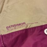 Bensimon Color Block Tan Purple Sporty French Messenger Bag Photo 3