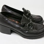 SO Vintage 90s  Suzzie Brown Heeled Loafers Photo 2