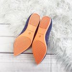 Rothy's Rothy’s The Point Bright Blue Birdseye Space Dye Orange Sole Flat Size 6 Retired Photo 2