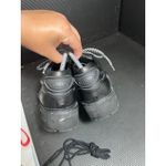 Unif Vintage  Leather Chunky Square Toe Y2K Shoes Black Womens Size 9 Goth Grunge Photo 5