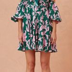 Keepsake WISTFUL MINI DRESS JADE BAROQUE Green Size M Photo 5