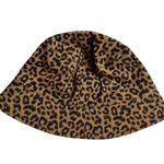 Steve Madden Satin Lined Nylon Bucket Hat Animal Print New Photo 2
