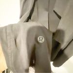 Lululemon  Size 6 Black Short Sleeve Cotton Blend Tie Waist Athletic Dress Photo 4