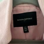 Banana Republic  Pink Longline Inverted Collar Car Coat Jacket XSmall EUC Photo 4