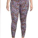Terra & Sky Floral High Rise Leggings Size 0X 14W Womens Cotton Spandex NWOT Photo 0