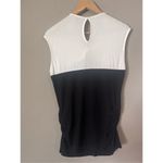 Vince Camuto  Sleeveless Black White Classic Summer Top new Lg Photo 3