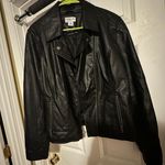 Celebrity Pink Faux Leather Jacket Photo 0