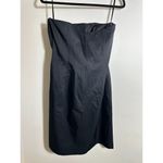 EXPRESS  Strapless Black Floral Detail Mini Dress Size 12 Photo 4