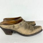 Ariat  Desert Star Leather Mule Size 7.5 Western Brown Slip On 2.5" Heel Photo 1