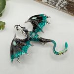 Dragon Brooch Pendant With Crystals Multiple Photo 0