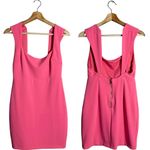 Hello Molly  Utter Magic Mini Dress Womens Medium 6 Pink Open Back Cocktail Party Photo 3
