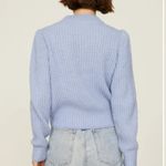 Scotch & Soda  Fuzzy Knitted Sweater Baby Blue Size Small Wool Alpaca Blend Photo 2